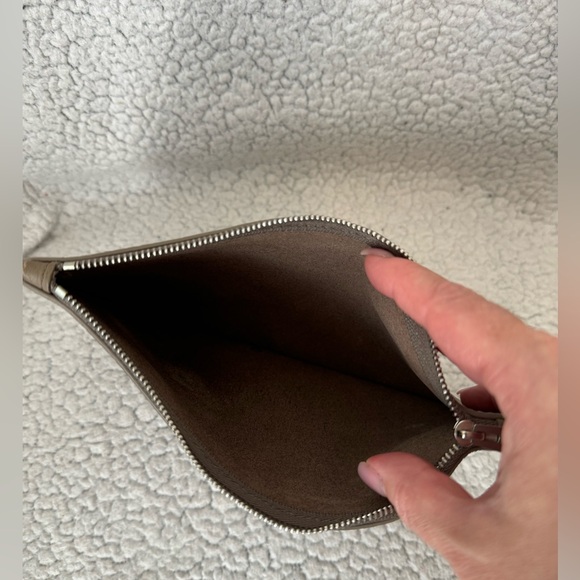 All Saints Zipped Leather Pouch Bag - Picture 4 of 7